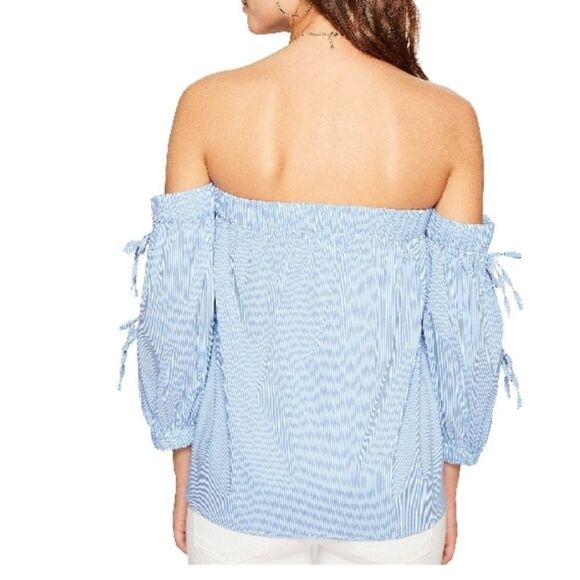 1. state off shoulder blouse with ties - Picture 5 of 8